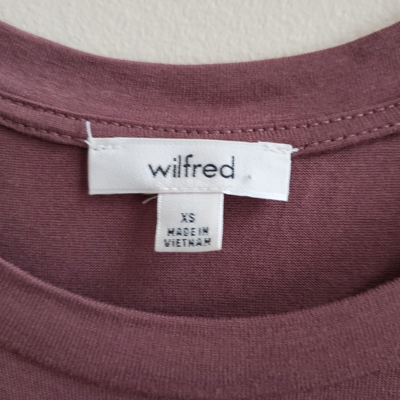 Wilfred burgundy jersey sleeveless jersey side slit, XS size - Picture 5 of 5